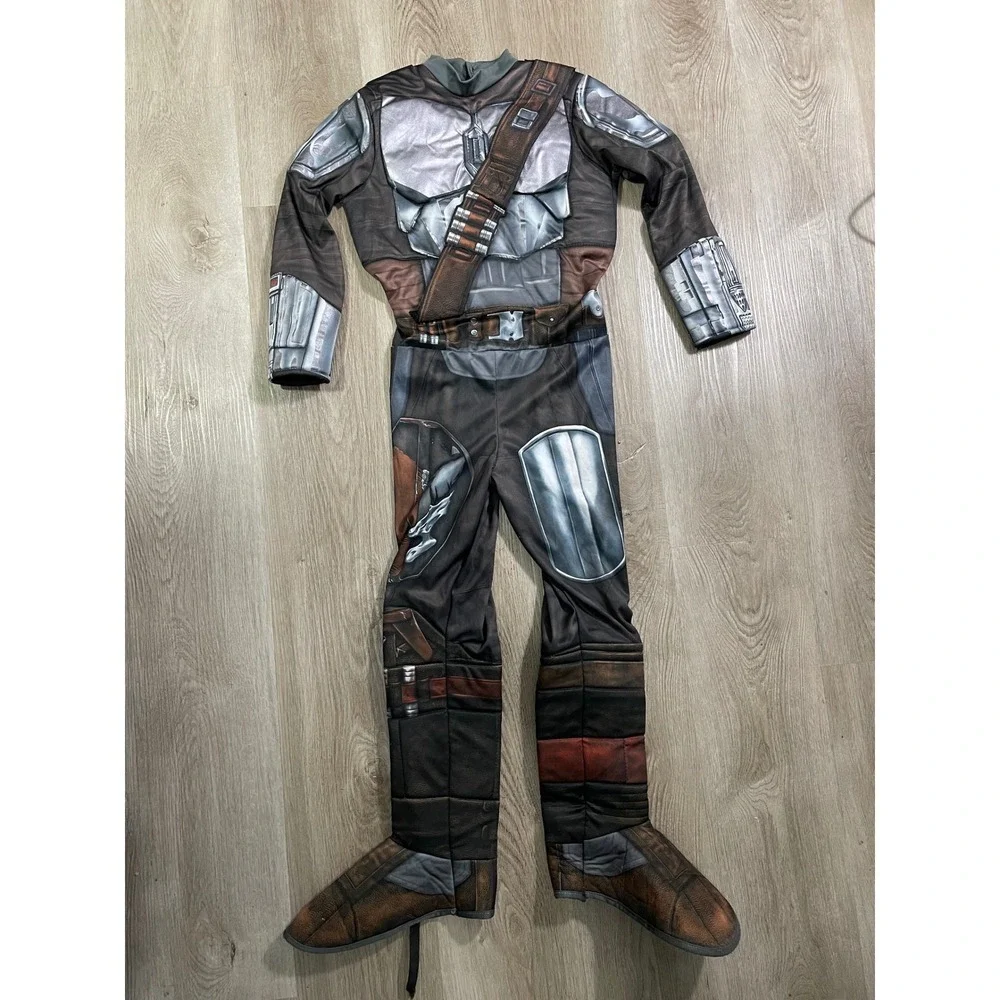 Star Wars The Mandalorian Beskar Armor Child Costume Medium Halloween Boys - Picture 7 of 12